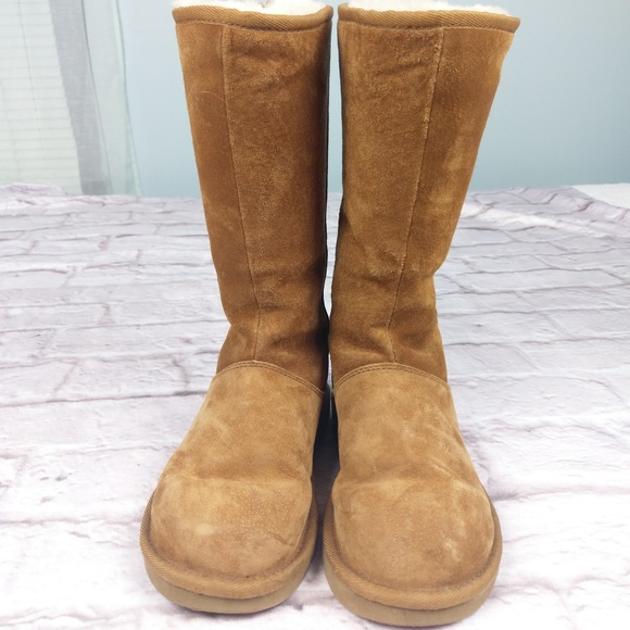 Ugg Shoes - Ugg zip up boots shoes 6 leather sheep skin